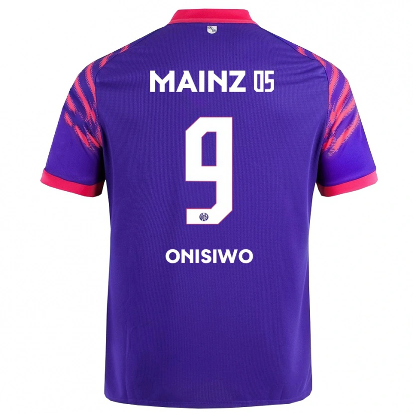 Danxen Homem Camisola Karim Onisiwo #9 Marinho Rosa Alternativa 2025/26 Camisa