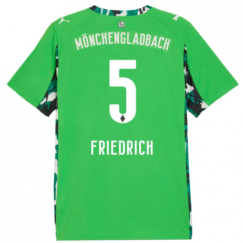 Danxen Homem Camisola Marvin Friedrich #5 Verde Preto Alternativa 2025/26 Camisa