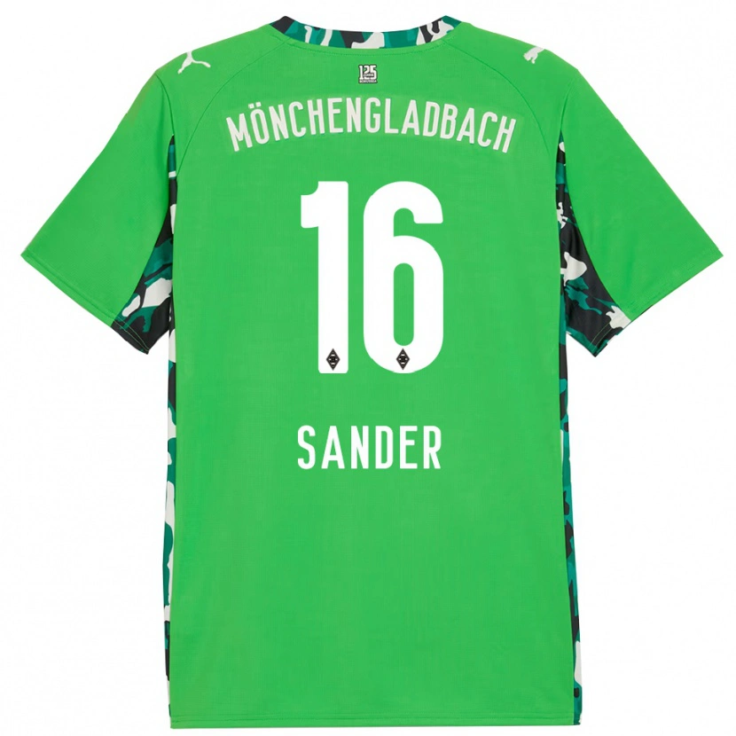 Danxen Homem Camisola Philipp Sander #16 Verde Preto Alternativa 2025/26 Camisa
