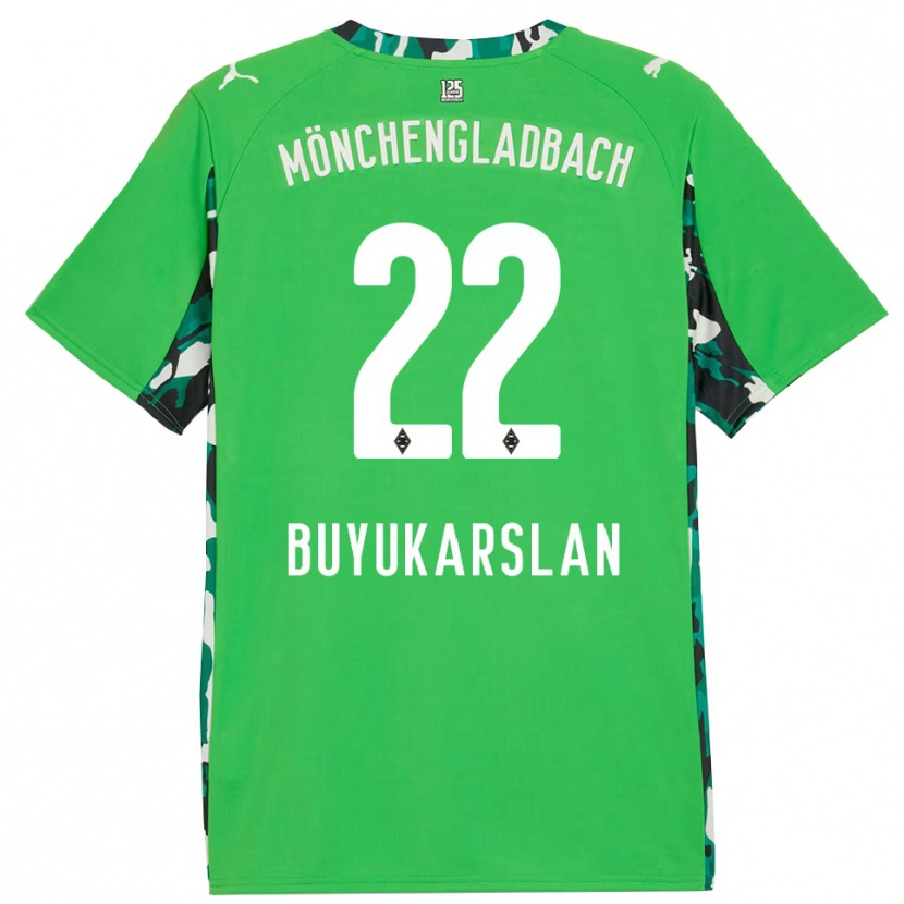 Danxen Homem Camisola Oguzcan Büyükarslan #22 Verde Preto Alternativa 2025/26 Camisa