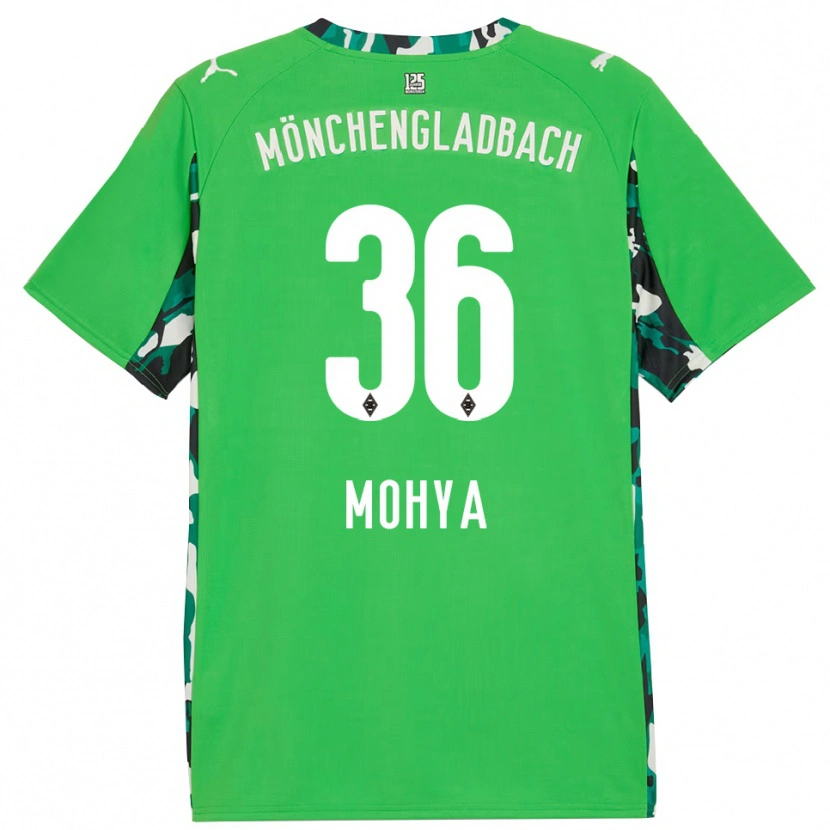 Danxen Homem Camisola Wael Mohya #36 Verde Preto Alternativa 2025/26 Camisa