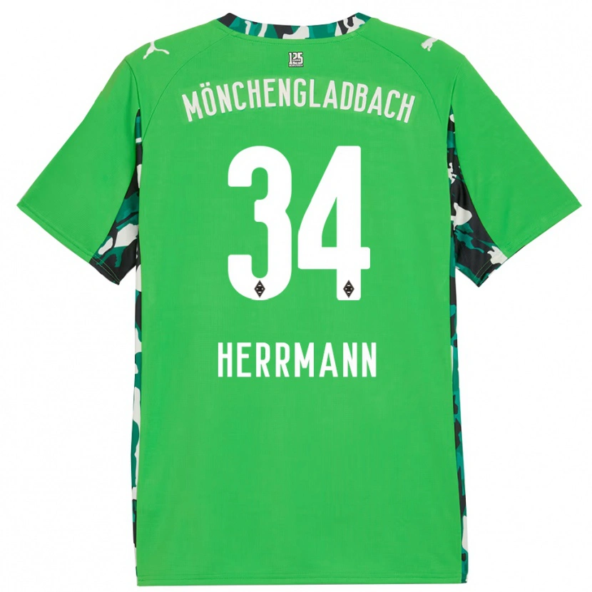 Danxen Homem Camisola Charles Herrmann #34 Verde Preto Alternativa 2025/26 Camisa