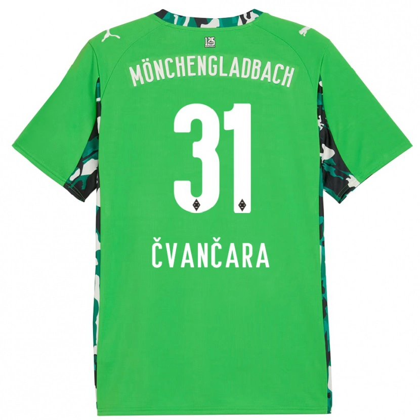 Danxen Homem Camisola Tomas Cvancara #31 Verde Preto Alternativa 2025/26 Camisa