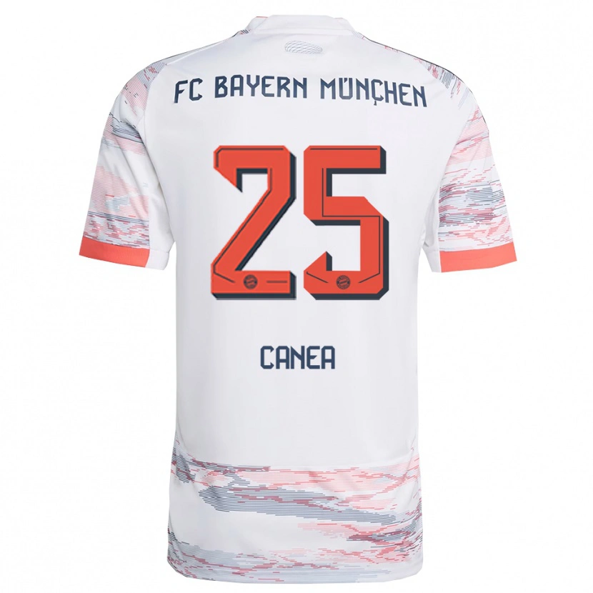 Danxen Homem Camisola Rares Canea #25 Branco Cinza Alternativa 2025/26 Camisa