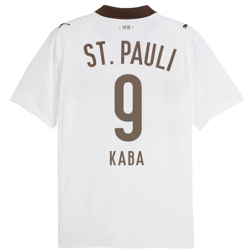 Danxen Homem Camisola Wissou Kaba #9 Branco Vermelho Alternativa 2025/26 Camisa