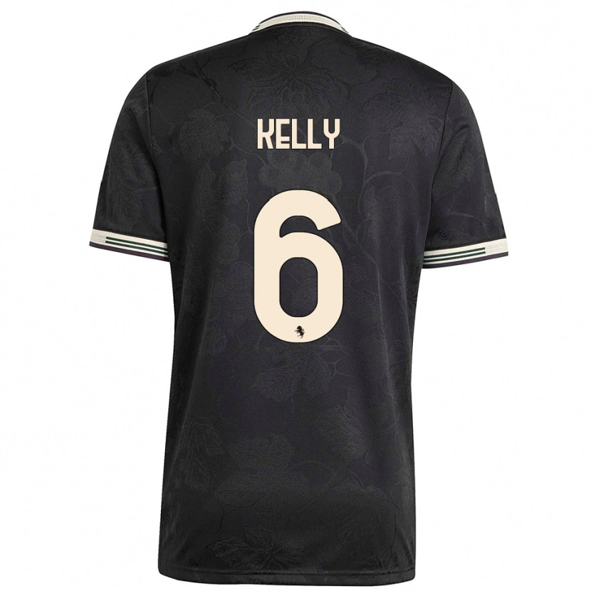 Danxen Homem Camisola Lloyd Kelly #6 Preto Branco Verde Terceiro 2025/26 Camisa