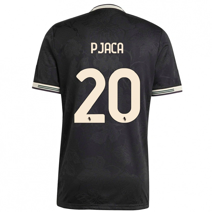 Danxen Homem Camisola Marko Pjaca #20 Preto Branco Verde Terceiro 2025/26 Camisa