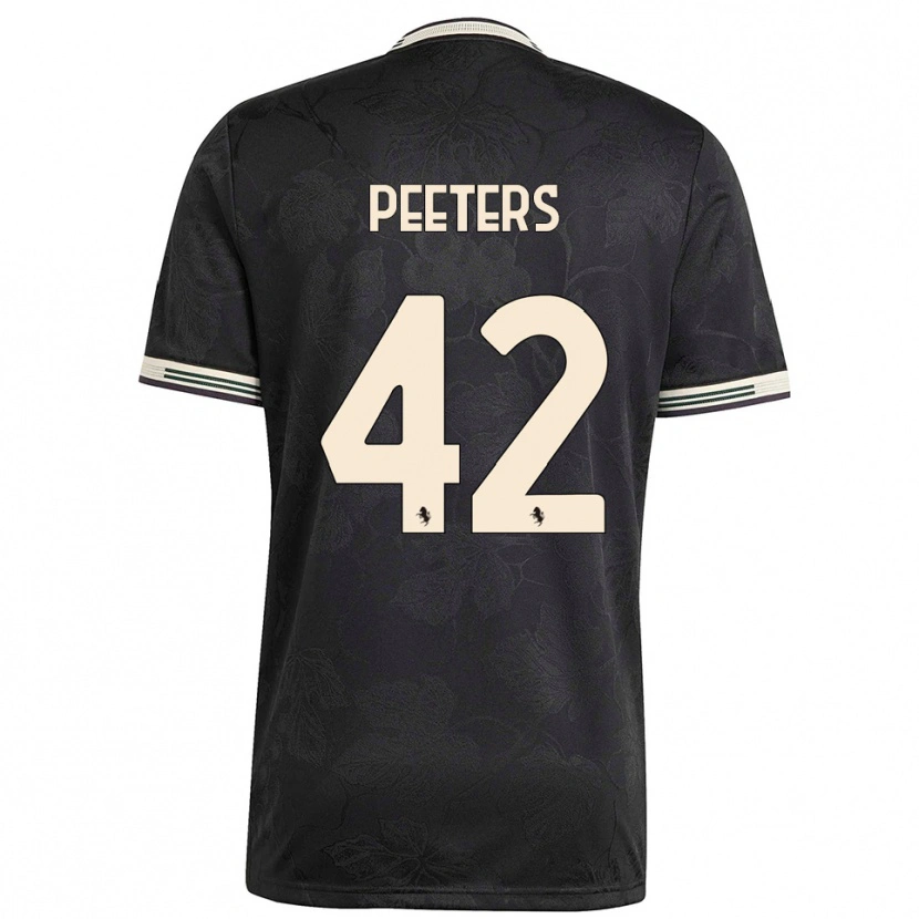 Danxen Homem Camisola Daouda Peeters #42 Preto Branco Verde Terceiro 2025/26 Camisa