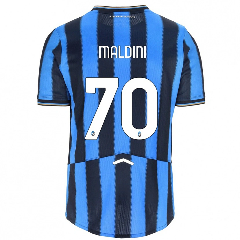 Danxen Mulher Camisola Daniel Maldini #70 Azul Celeste Preto Principal 2025/26 Camisa