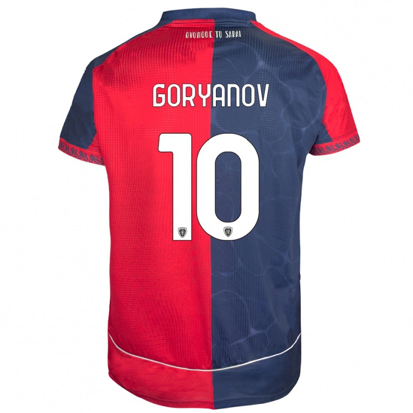 Danxen Mulher Camisola Kristiyan Goryanov #10 Vermelho Marinho Principal 2025/26 Camisa