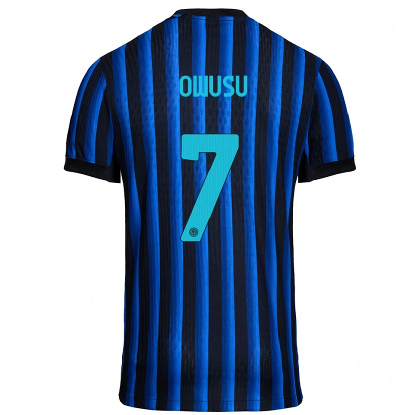 Danxen Mulher Camisola Enoch Owusu #7 Preto Azul Principal 2025/26 Camisa