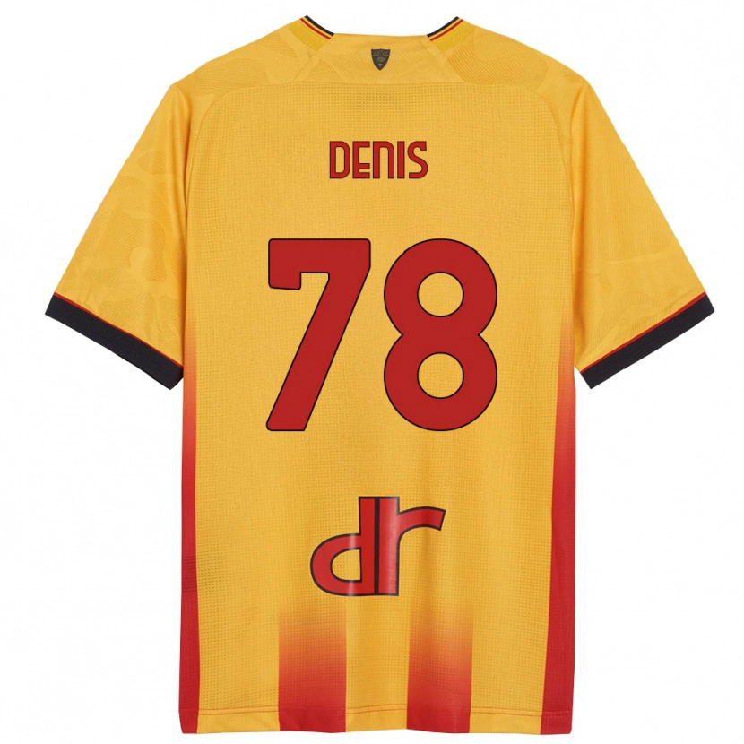 Danxen Mulher Camisola Max Denis #78 Amarelo Laranja Principal 2025/26 Camisa