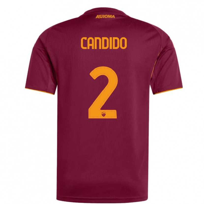 Danxen Mulher Camisola Gabriele Candido #2 Borgonha Laranja Principal 2025/26 Camisa