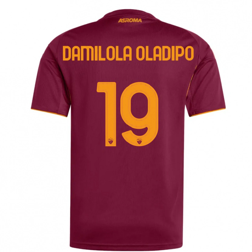 Danxen Mulher Camisola Shukurat Damilola Oladipo #19 Borgonha Laranja Principal 2025/26 Camisa