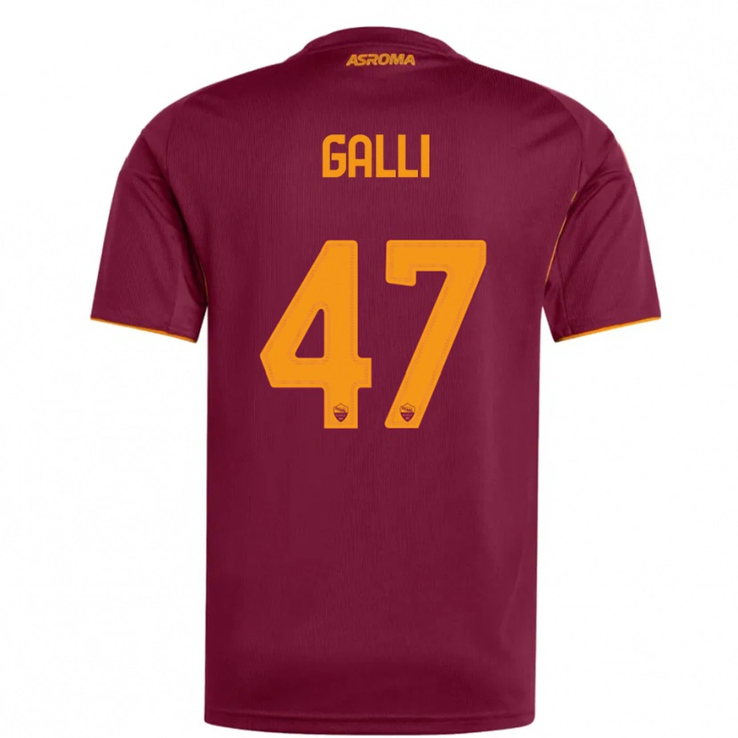 Danxen Mulher Camisola Giulia Galli #47 Borgonha Laranja Principal 2025/26 Camisa