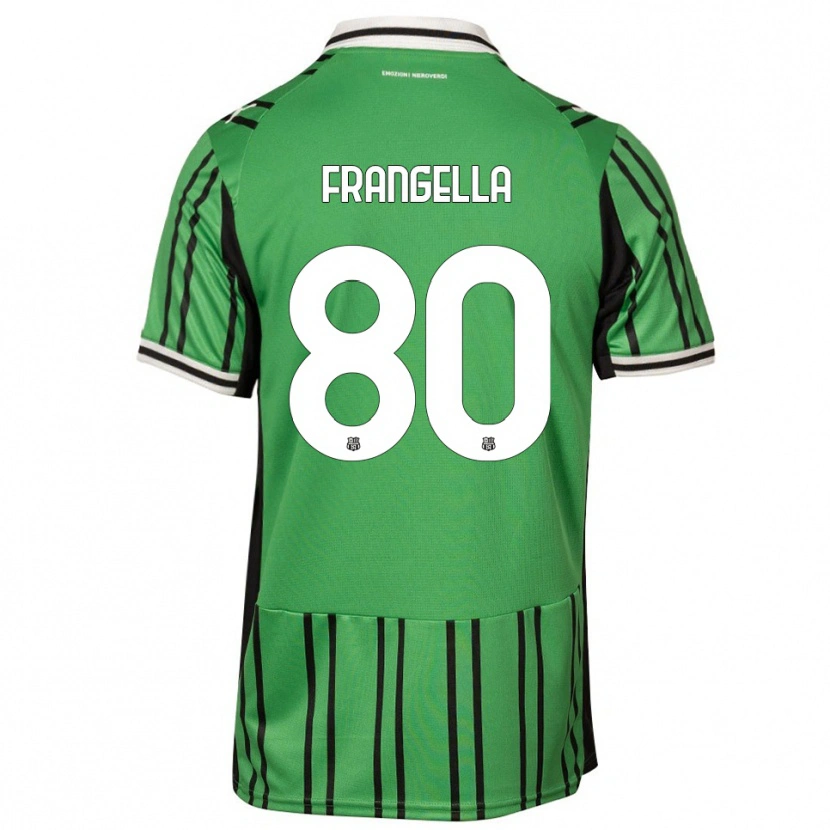 Danxen Mulher Camisola Christian Frangella #80 Verde Preto Principal 2025/26 Camisa