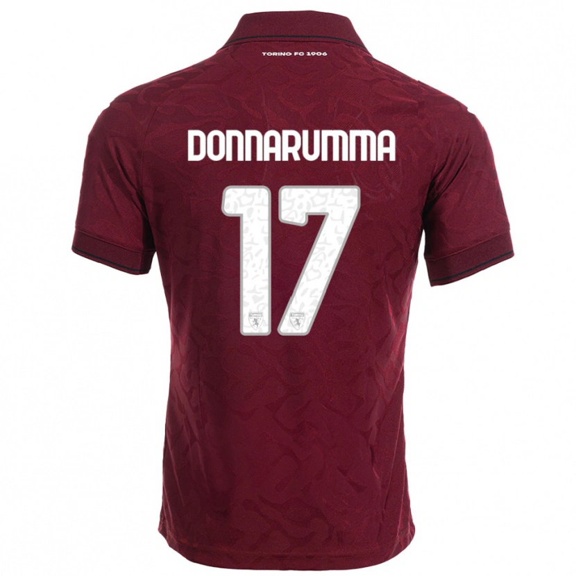 Danxen Mulher Camisola Antonio Donnarumma #17 Borgonha Branco Principal 2025/26 Camisa