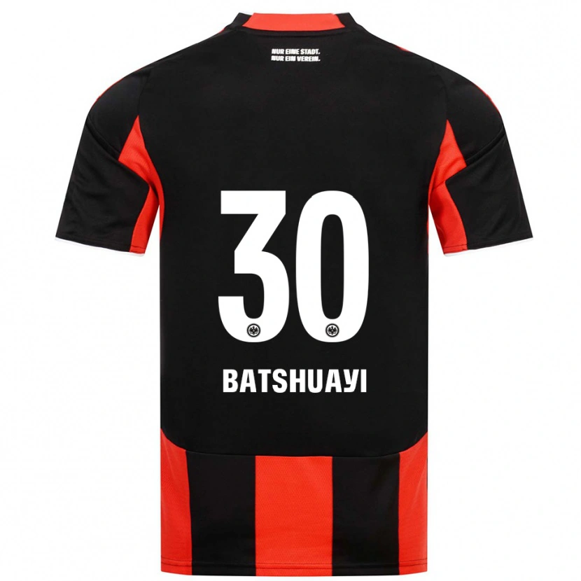 Danxen Mulher Camisola Michy Batshuayi #30 Preto Vermelho Principal 2025/26 Camisa