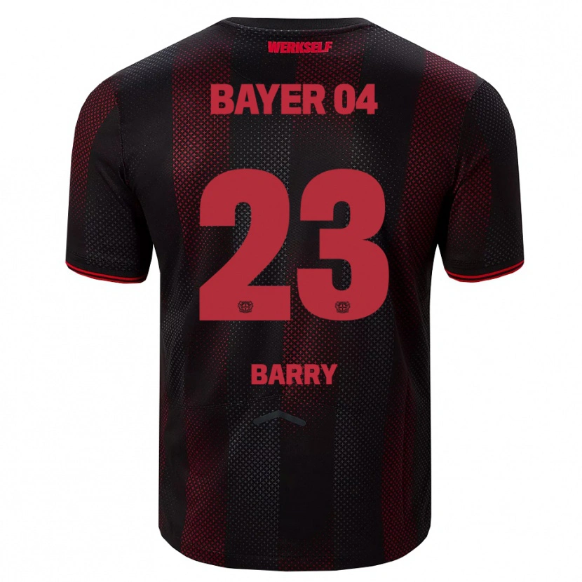 Danxen Mulher Camisola Alpha Barry #23 Preto Vermelho Principal 2025/26 Camisa