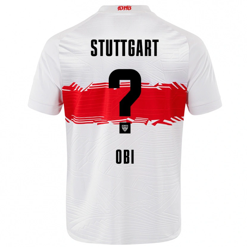 Danxen Mulher Camisola Collin Obi #0 Branco Vermelho Principal 2025/26 Camisa