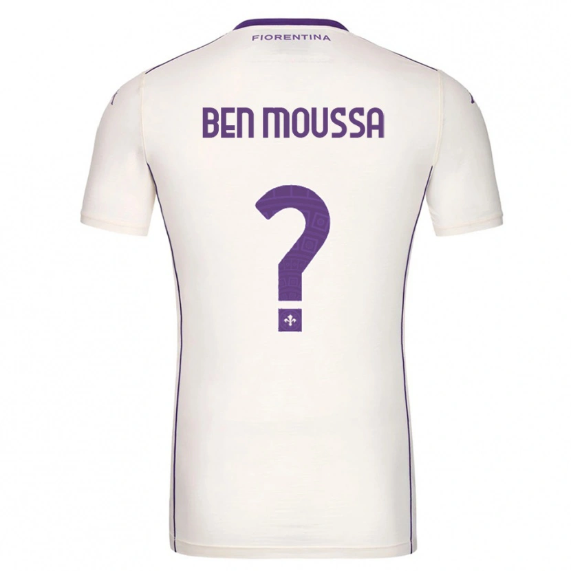 Danxen Mulher Camisola Mehdi Ben Moussa #0 Branco Roxo Vermelho Alternativa 2025/26 Camisa