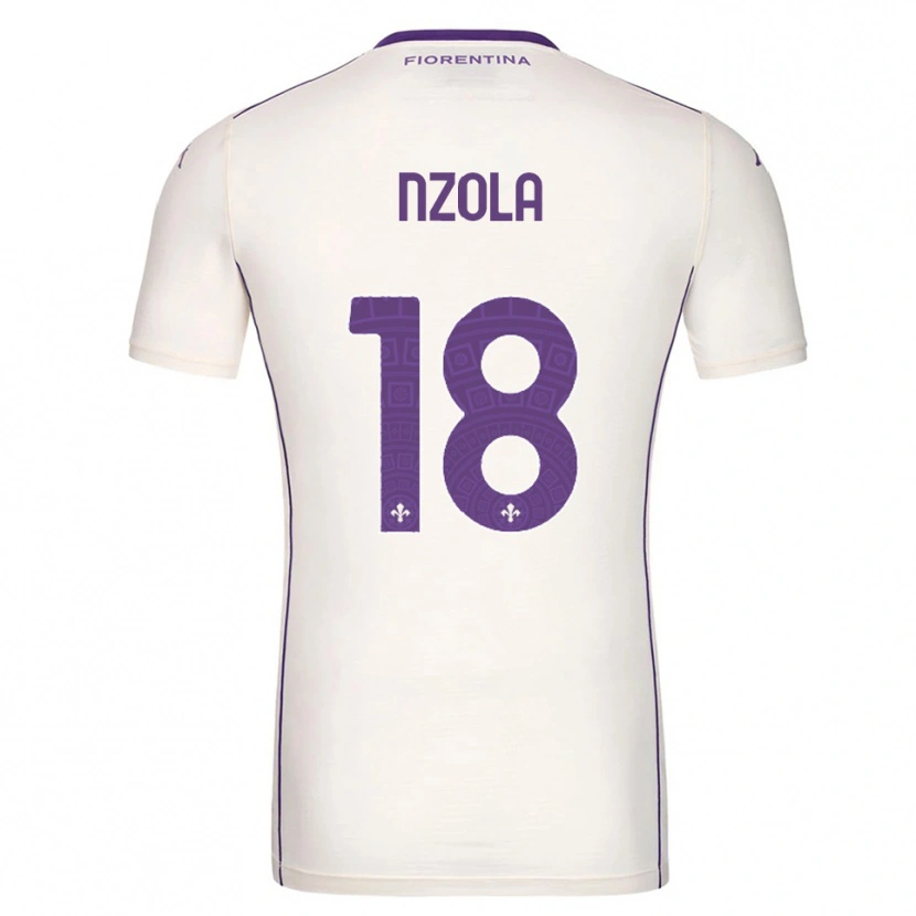 Danxen Mulher Camisola M'bala Nzola #18 Branco Roxo Vermelho Alternativa 2025/26 Camisa