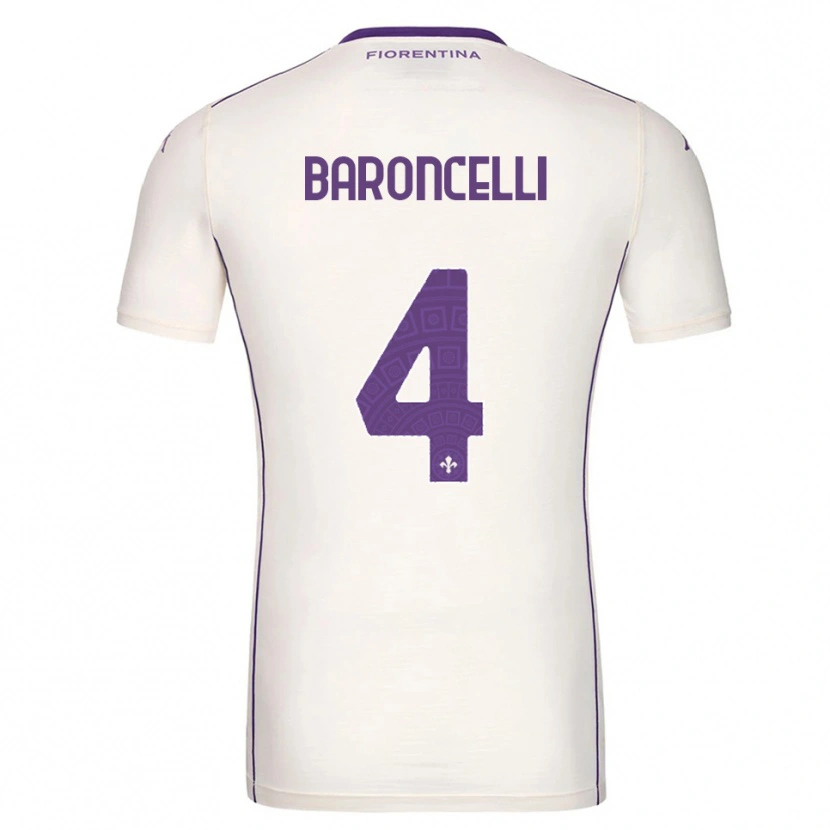 Danxen Mulher Camisola Leonardo Baroncelli #4 Branco Roxo Vermelho Alternativa 2025/26 Camisa
