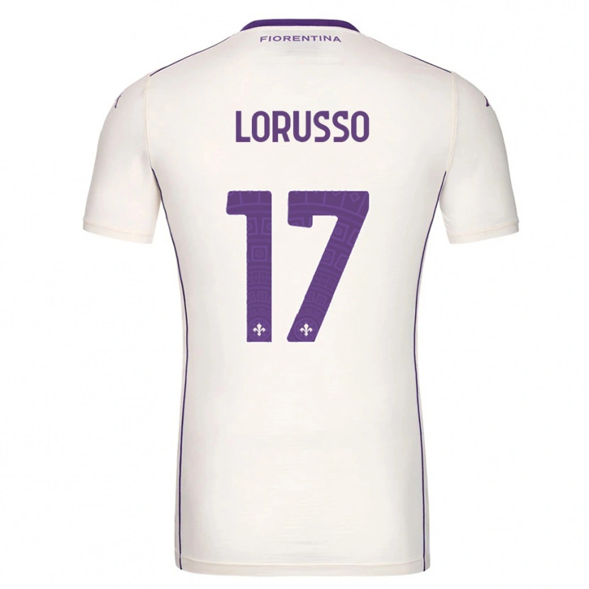 Danxen Mulher Camisola Angelo Lorusso #17 Branco Roxo Vermelho Alternativa 2025/26 Camisa