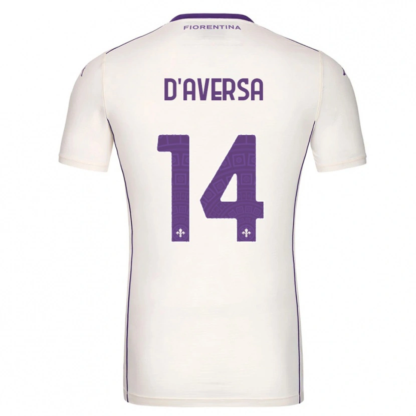 Danxen Mulher Camisola Simone D'aversa #14 Branco Roxo Vermelho Alternativa 2025/26 Camisa