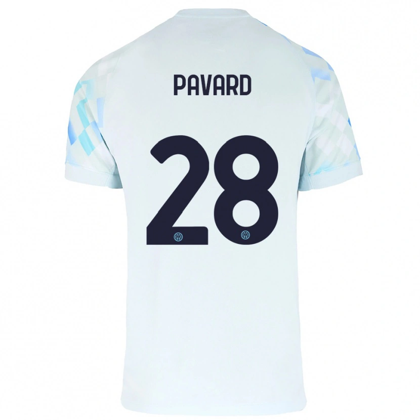 Danxen Mulher Camisola Benjamin Pavard #28 Branco Azul Alternativa 2025/26 Camisa