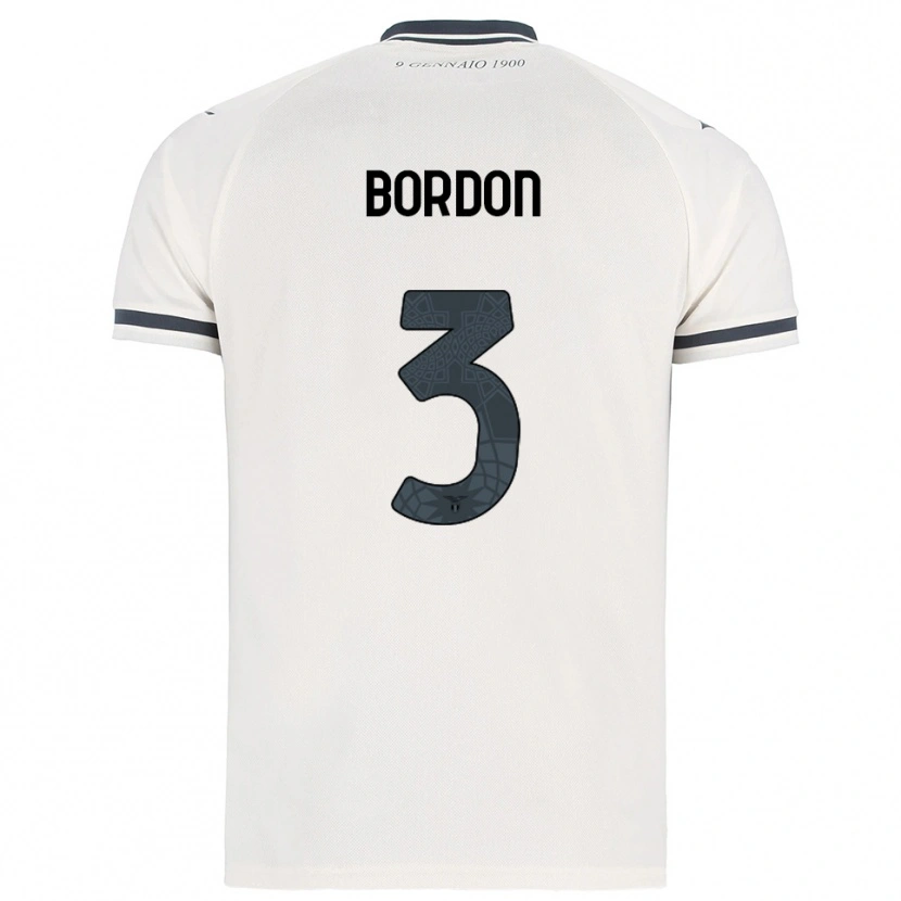 Danxen Mulher Camisola Ricardo Bordon #3 Branco Marinho Alternativa 2025/26 Camisa