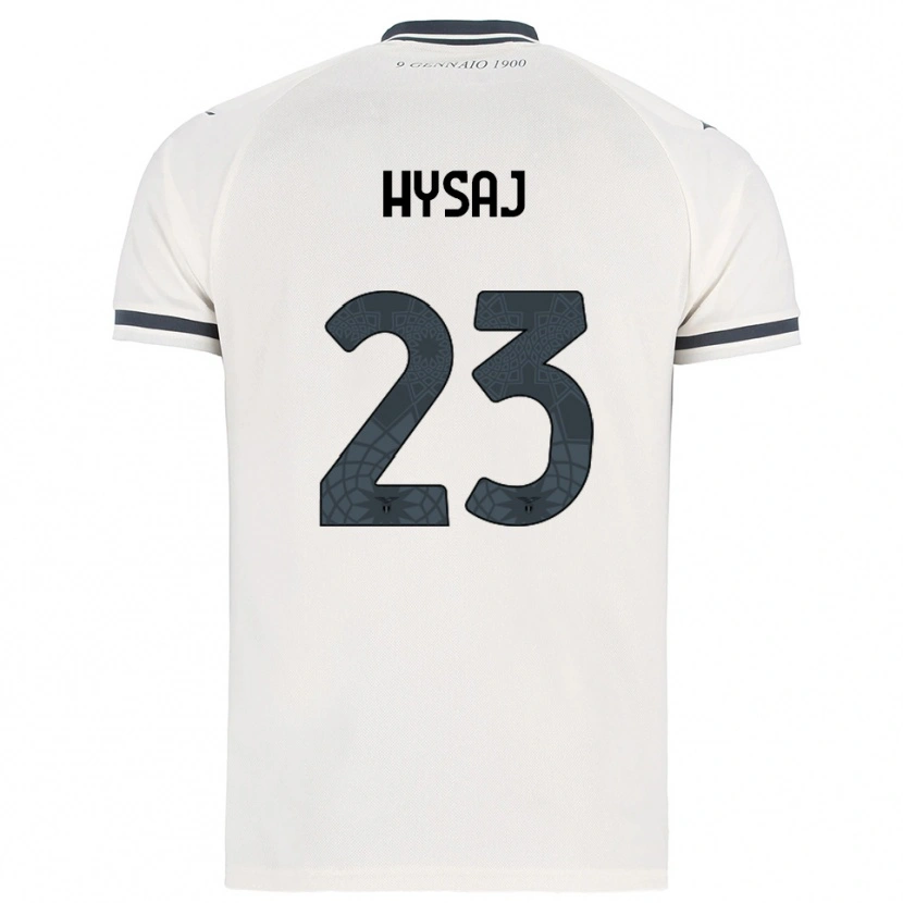 Danxen Mulher Camisola Elseid Hysaj #23 Branco Marinho Alternativa 2025/26 Camisa