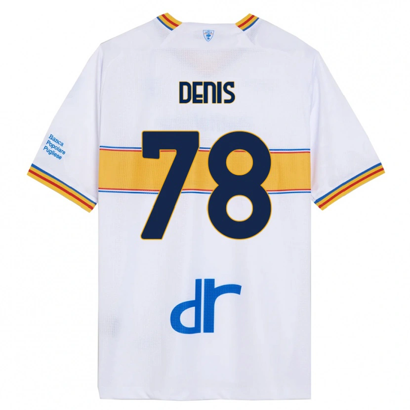 Danxen Mulher Camisola Max Denis #78 Branco Amarelo Alternativa 2025/26 Camisa