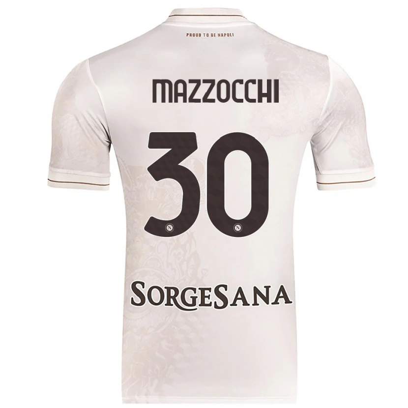Danxen Mulher Camisola Pasquale Mazzocchi #30 Champagne Marrom Alternativa 2025/26 Camisa