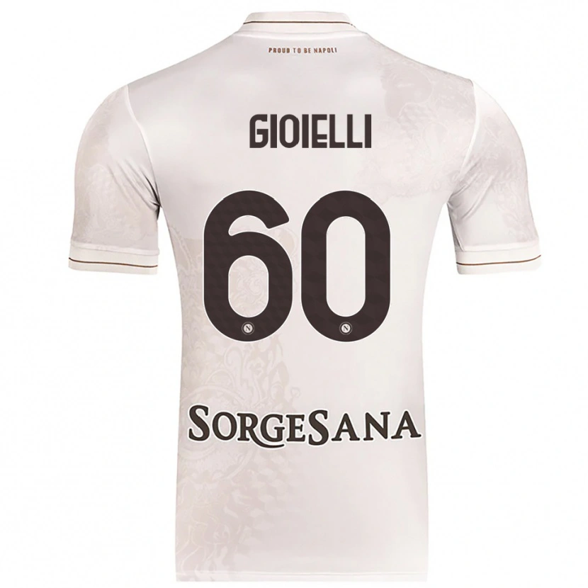 Danxen Mulher Camisola Francesco Gioielli #60 Champagne Marrom Alternativa 2025/26 Camisa