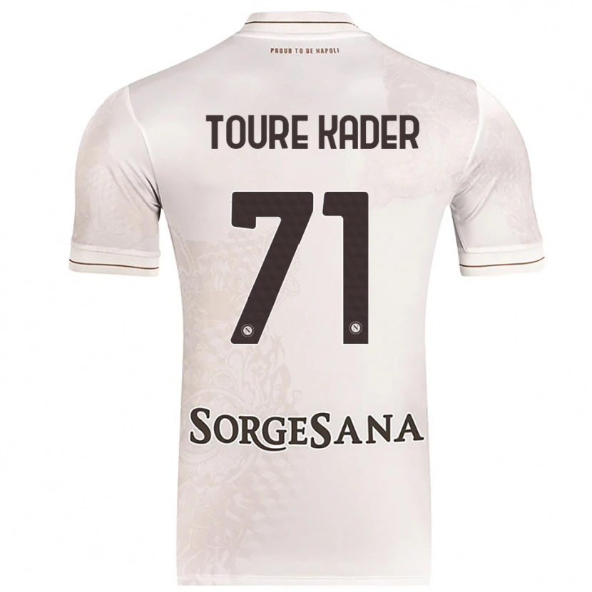 Danxen Mulher Camisola Aziz Toure Kader #71 Champagne Marrom Alternativa 2025/26 Camisa