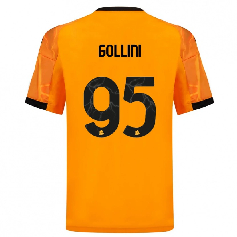 Danxen Mulher Camisola Pierluigi Gollini #95 Laranja Preto Alternativa 2025/26 Camisa