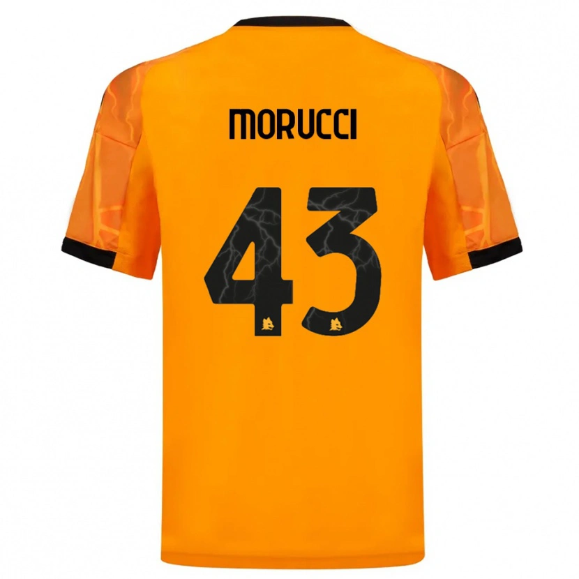 Danxen Mulher Camisola Edoardo Morucci #43 Laranja Preto Alternativa 2025/26 Camisa