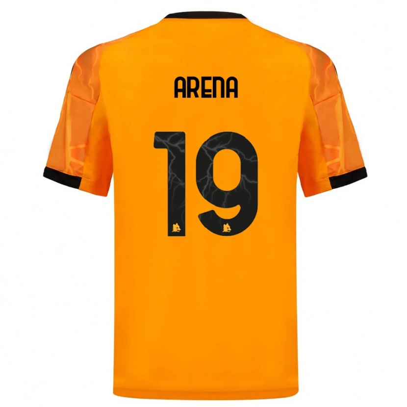Danxen Mulher Camisola Antonio Arena #19 Laranja Preto Alternativa 2025/26 Camisa