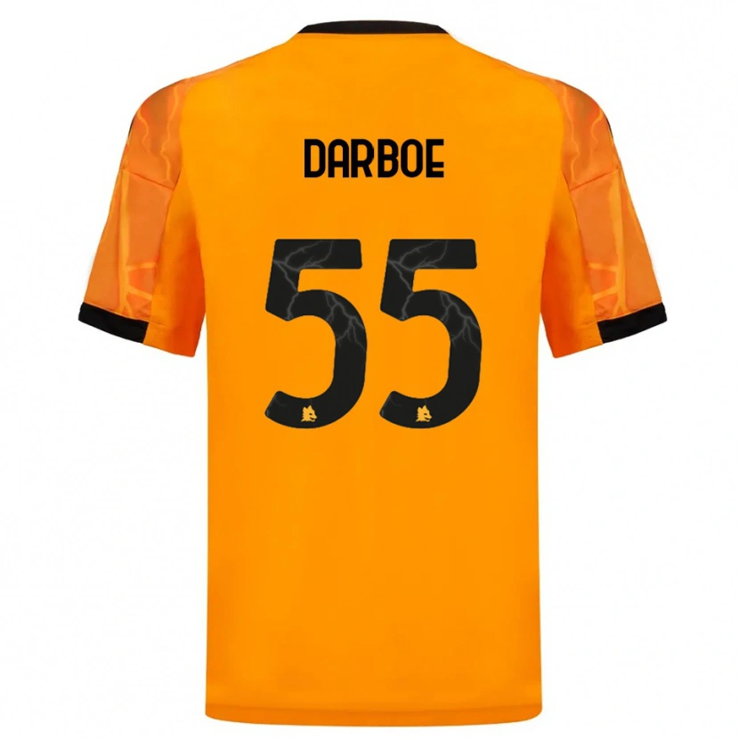 Danxen Mulher Camisola Ebrima Darboe #55 Laranja Preto Alternativa 2025/26 Camisa