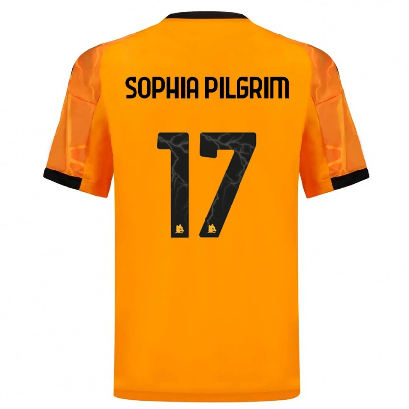Danxen Mulher Camisola Alayah Sophia Pilgrim #17 Laranja Preto Alternativa 2025/26 Camisa