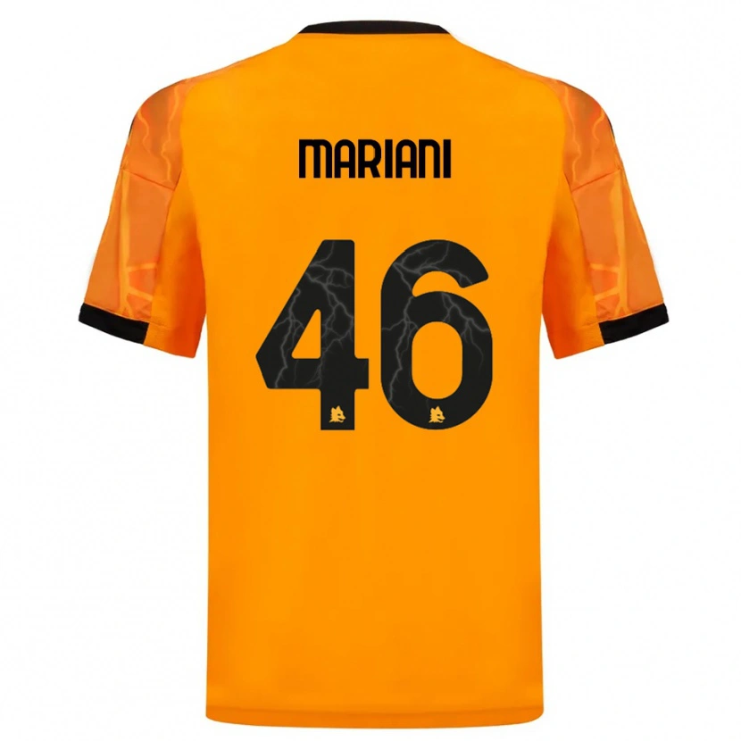Danxen Mulher Camisola Christian Mariani #46 Laranja Preto Alternativa 2025/26 Camisa