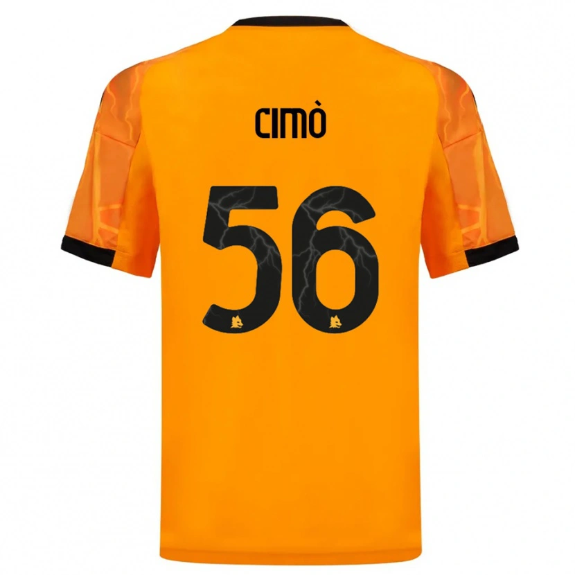 Danxen Mulher Camisola Giada Cimò #56 Laranja Preto Alternativa 2025/26 Camisa