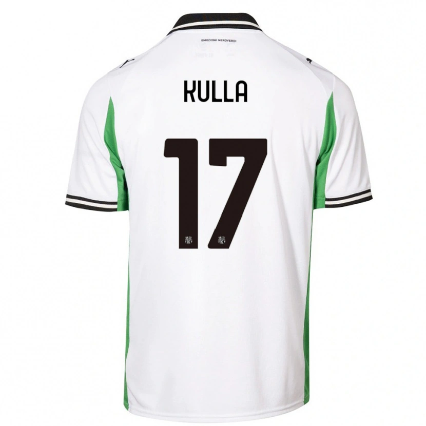 Danxen Mulher Camisola Gabriel Kulla #17 Branco Verde Preto Alternativa 2025/26 Camisa