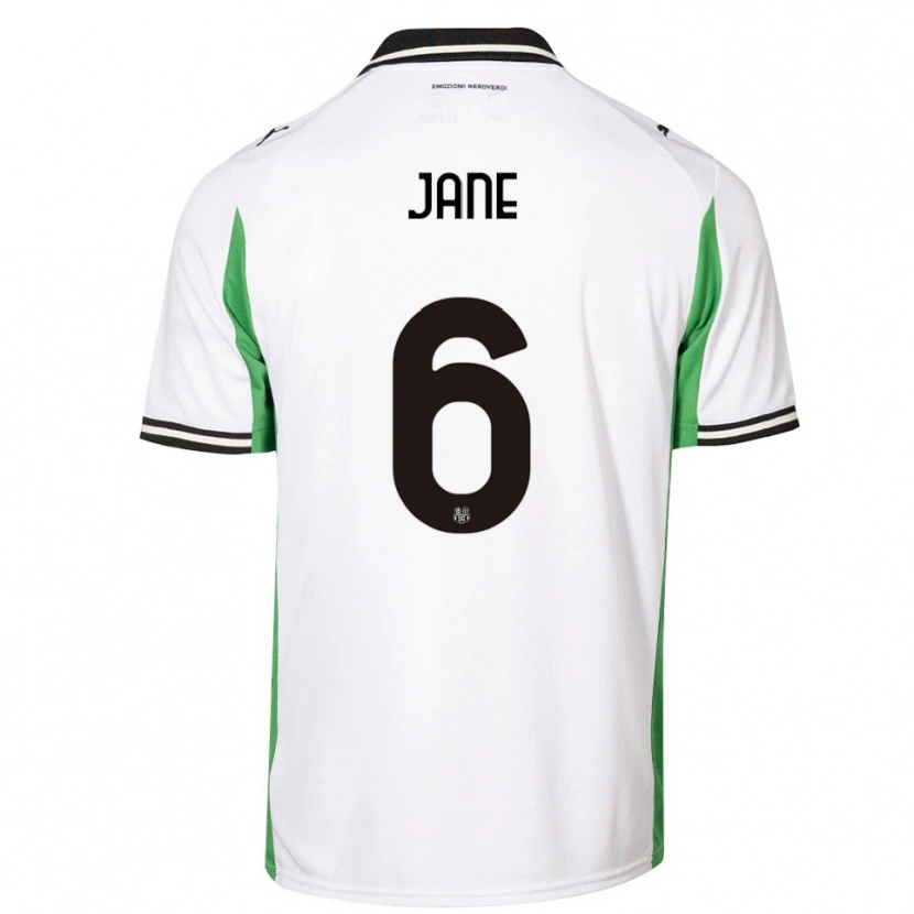Danxen Mulher Camisola Refiloe Jane #6 Branco Verde Preto Alternativa 2025/26 Camisa