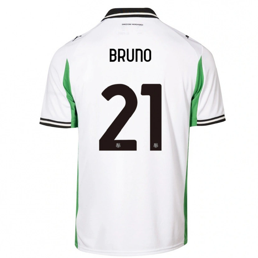 Danxen Mulher Camisola Kevin Bruno #21 Branco Verde Preto Alternativa 2025/26 Camisa