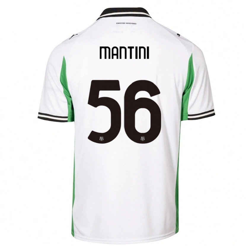 Danxen Mulher Camisola Raffaele Mantini #56 Branco Verde Preto Alternativa 2025/26 Camisa
