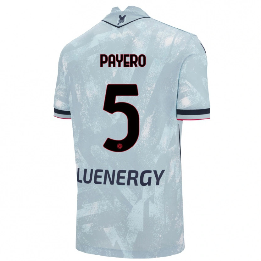 Danxen Mulher Camisola Martín Payero #5 Azul Claro Preto Alternativa 2025/26 Camisa