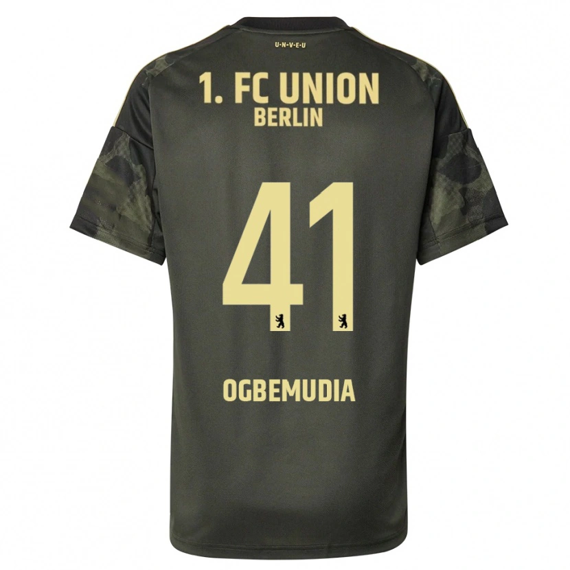 Danxen Mulher Camisola Oluwaseun Ogbemudia #41 Verde Escuro Preto Alternativa 2025/26 Camisa