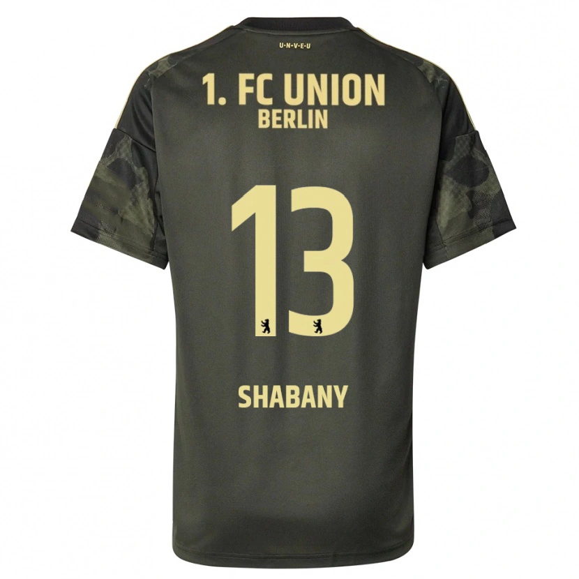 Danxen Mulher Camisola Alec Shabany #13 Verde Escuro Preto Alternativa 2025/26 Camisa